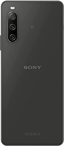 Sony Xperia 10 IV - Android Smartphone, 6 inch 21:9 Wide OLED Cell Phone - 3-Lens Camera - 3.5mm Jack Plug - 6GB RAM - 128GB Storage - Dual Hybrid SIM (Black)