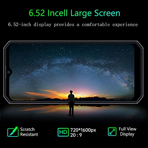 OUKITEL 10000mAh Battery Mobile Phones SIM Free Unlocked, K15 Plus 6.52-Inch 18W Fast+Reverse Charge, Android 11 4G Dual SIM Smartphone, 13MP Triple Camera 32GB+4GB Fingerprint Face ID NFC Black
