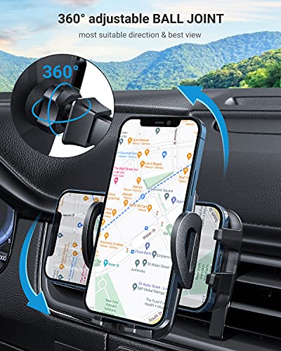 Phone Car Holder, Avolare Car Mobile Phone Holder Universal Air Vent Car Holder 360 Degree Rotation 2-level Adjustable Car Cradle Mount iPhone X 8 7 7 Plus 6s SE Samsung S8 Plus S7 HTC Huawei and More