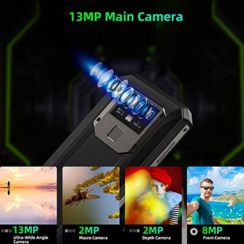 OUKITEL 10000mAh Battery Mobile Phones SIM Free Unlocked, K15 Plus 6.52-Inch 18W Fast+Reverse Charge, Android 11 4G Dual SIM Smartphone, 13MP Triple Camera 32GB+4GB Fingerprint Face ID NFC Black