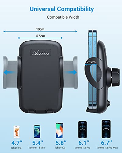 Phone Car Holder, Avolare Car Mobile Phone Holder Universal Air Vent Car Holder 360 Degree Rotation 2-level Adjustable Car Cradle Mount iPhone X 8 7 7 Plus 6s SE Samsung S8 Plus S7 HTC Huawei and More