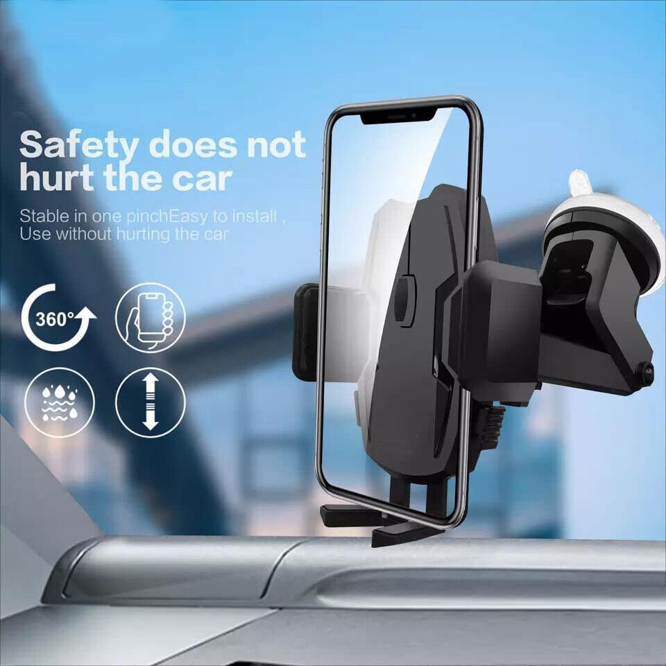 AYSHINY Car Phone Holder 3 in 1 Mobile Phone Stand Long Arm Extendable Windscreen Car Phone Mount 360° Rotation Air Vent Car Phone Holder, Iphone Car Holder 14/13/12/11 Plus Pro, Pro Max, Samsung