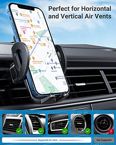 Phone Car Holder, Avolare Car Mobile Phone Holder Universal Air Vent Car Holder 360 Degree Rotation 2-level Adjustable Car Cradle Mount iPhone X 8 7 7 Plus 6s SE Samsung S8 Plus S7 HTC Huawei and More