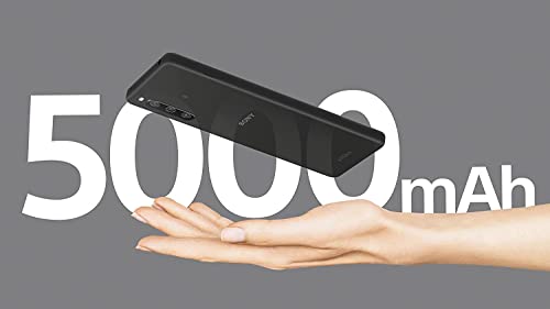 Sony Xperia 10 IV - Android Smartphone, 6 inch 21:9 Wide OLED Cell Phone - 3-Lens Camera - 3.5mm Jack Plug - 6GB RAM - 128GB Storage - Dual Hybrid SIM (Black)