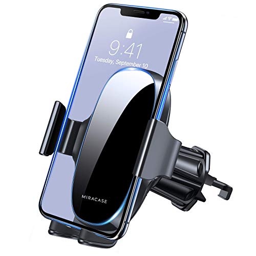 Miracase Car Phone Holder, Universal Air Vent 360° Rotation Car Phone Mount with One Button Release Compatible with iPhone 13/12/SE 2022/11/xr/x/8/7/6, Samsung and Other 4.5''-7'' Mobile Phone