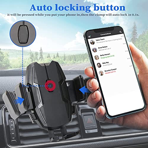 AYSHINY Car Phone Holder 3 in 1 Mobile Phone Stand Long Arm Extendable Windscreen Car Phone Mount 360° Rotation Air Vent Car Phone Holder, Iphone Car Holder 14/13/12/11 Plus Pro, Pro Max, Samsung