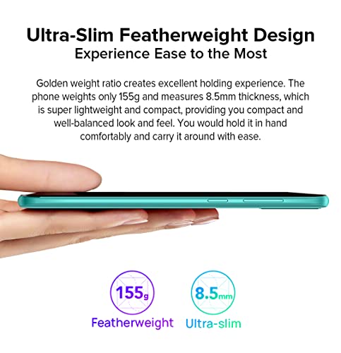 Android 12 Mobile Phone Unlocked Ulefone NOTE 6T, 2.0GHz Quad Core 3GB+64GB, 8.5mm Ultra Slim DUAL SIM-Free Smartphone, 6.1'' HD+ Screen, 3-Card Slot, 4G Phone, 13MP+5MP Camera, Face Unlock GPS Purple