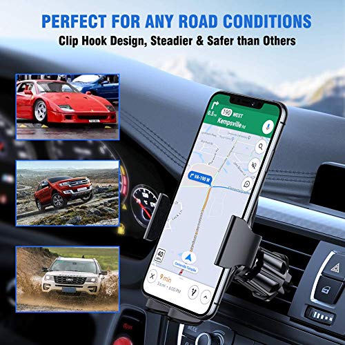 Miracase Car Phone Holder, Universal Air Vent 360° Rotation Car Phone Mount with One Button Release Compatible with iPhone 13/12/SE 2022/11/xr/x/8/7/6, Samsung and Other 4.5''-7'' Mobile Phone