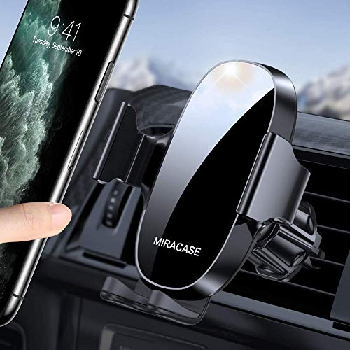 Miracase Car Phone Holder, Universal Air Vent 360° Rotation Car Phone Mount with One Button Release Compatible with iPhone 13/12/SE 2022/11/xr/x/8/7/6, Samsung and Other 4.5''-7'' Mobile Phone