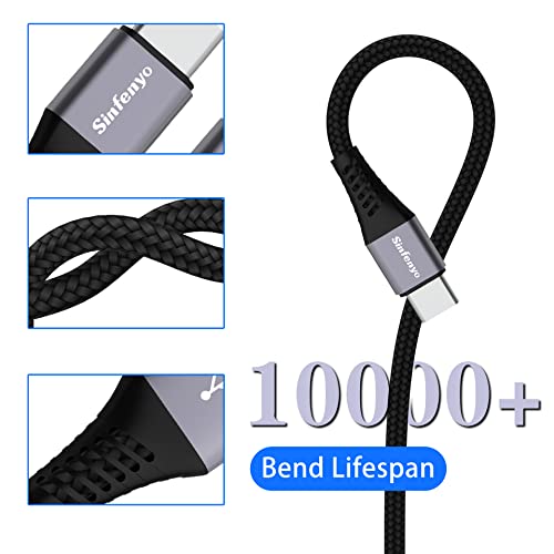 USB C Cable Type C Charger Cable 1M Fast Charging Cable Lead Nylon Braided Phone USB-C Charger Cable for Samsung Galaxy S21 S22 Ultra S20 Fe Plus S10 S9 S8 A40 A50 A70 A20e A3 A5 2017,Note 20 8 9 10