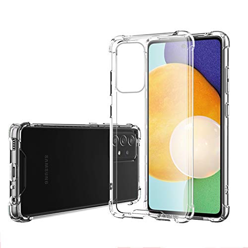 Compatible For Samsung Galaxy A52 and A52S Case, 4G 5G Totill Crystal Clear A52 Mobile Phone Cover, Protective funda, Ultra [thin Slim Fit], Smartphone Coque For A52 Phone Hülle-Transparent