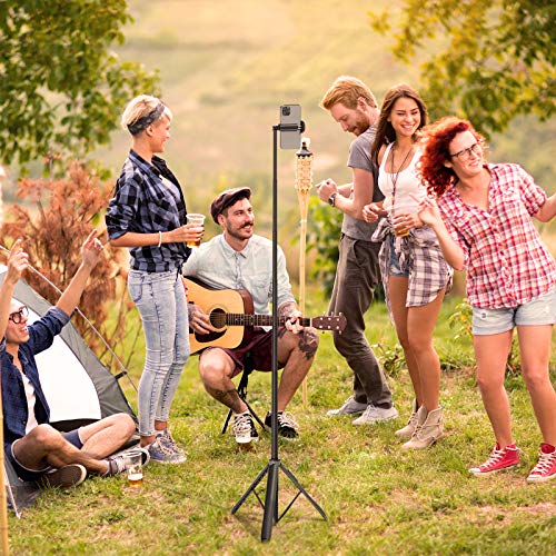 ATUMTEK 1.3m Selfie Stick Tripod, All in One Extendable Phone Tripod Stand with Bluetooth Remote 360° Rotation for iPhone and Android Phone Selfies, Video Recording, Vlogging, Live Streaming, Black