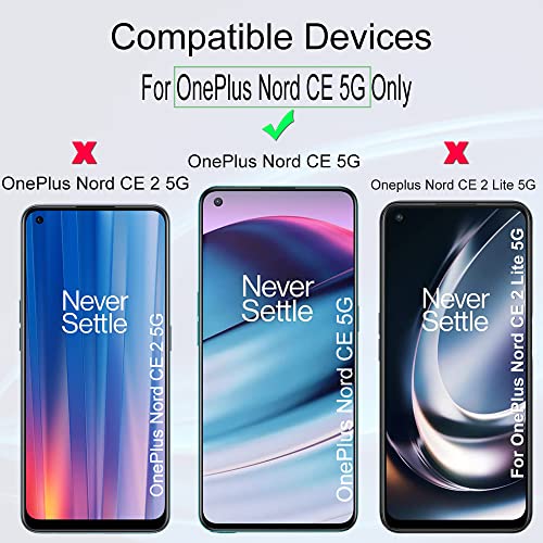 Ibywind Screen Protector for Oneplus Nord CE 5G, [Pack of 2] with Back Carbon Fiber Skin Protector,Including Easy Install Kit