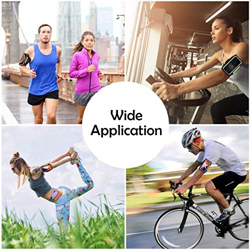 Running Armband with Airpods Zipper Pocket Cell Phone Armband Holder Sweatproof Sports Gym Armband Case Fits iPhone 14/14 Pro Max/13/13 Pro/12 Pro Max/11 /11Pro/XR/XS Max with Touchscreen up to 6.9"