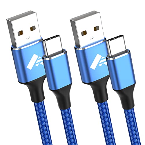 USB C Charger Cable 2Pack 1M USB-C Fast Charging Lead Type C Charger for Samsung Galaxy S21 S20 Fe Plus S10 S9 S8 A11 A12 A13 A21s A51 A70 Tab,Huawei P30 P20 P40,Google Pixel,Xiaomi,Sony Xperia