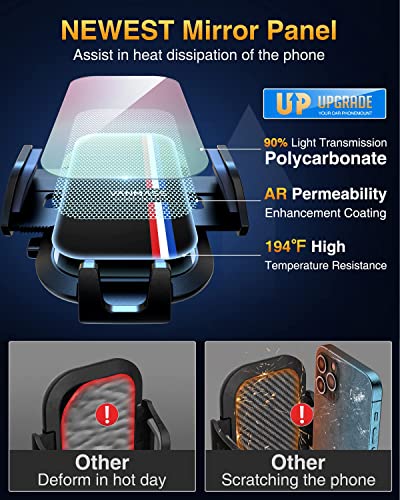 VANMASS Newest Upgraded【Rock Solid】Car Phone Holder Air Vent Mount,【fit 99% Car】360°Rotatable Mobile Phone Cradle Stand with Adjustable Clip Accessories Universal for iPhone 14 13 12 Pro Max Samsung