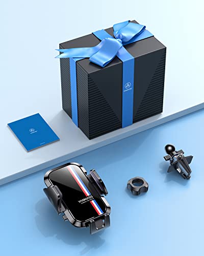 VANMASS Newest Upgraded【Rock Solid】Car Phone Holder Air Vent Mount,【fit 99% Car】360°Rotatable Mobile Phone Cradle Stand with Adjustable Clip Accessories Universal for iPhone 14 13 12 Pro Max Samsung