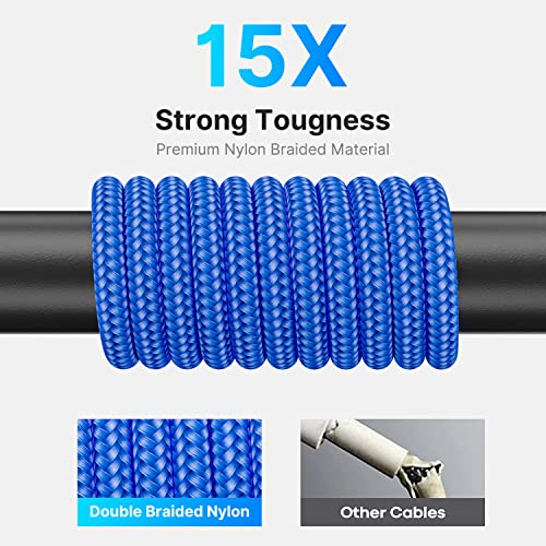 USB C Charger Cable 2Pack 1M USB-C Fast Charging Lead Type C Charger for Samsung Galaxy S21 S20 Fe Plus S10 S9 S8 A11 A12 A13 A21s A51 A70 Tab,Huawei P30 P20 P40,Google Pixel,Xiaomi,Sony Xperia