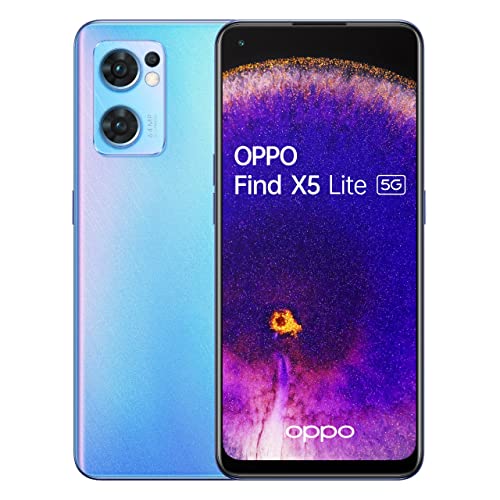 OPPO Find X5 Lite - Smartphone 256GB, 8GB RAM, Dual Sim, Startrails Blue