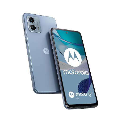 Motorolo moto (g53 5G, 6.5 Inch 120 Hz Display, 50 MP Camera, Dolby Atmos Stereo Speakers, 5000 mAh Battery,TurboPower Charging, 5G, Snapdragon 480+ Processor, 4/128 GB, Dual SIM), Arctic Silver