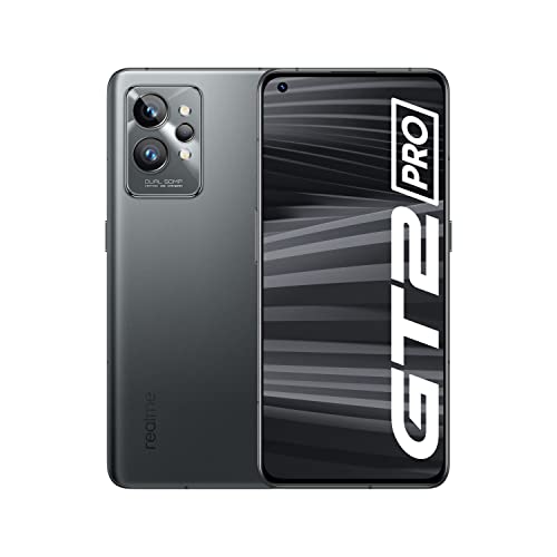 realme GT 2 Pro 5G, 12+256GB, Steel Black, Sim Free Unlocked Mobile Phone, Snapdragon 8 Gen 1, 5000mAh Massive Battery, 65W SuperDart Charge + UK Warranty