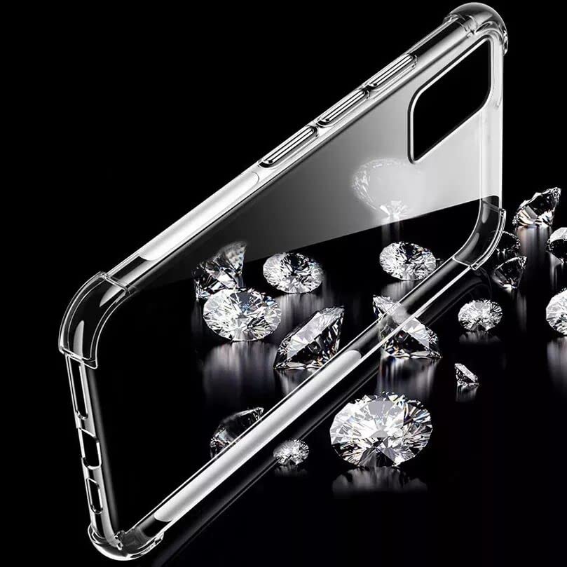 Hually Case for Samsung Galaxy A23, Transparent Bumper Cover with Shock-Absorption and Air-Cushion Corners, TPU Silicone 360 Drop Protection Cell Phone Case for Samsung Galaxy A23 5G/4G(Clear)