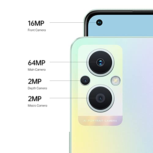 OPPO Reno8 Lite 5G Smartphone, Qualcomm® Snapdragon™ 695, 6.4” AMOLED, 64MP+2MP+2MP rear camera, 16MP front camera, RAM 8GB + ROM 128GB expansion up to 1TB, 4500mAh 33W Supervooc, Rainbow Spectrum