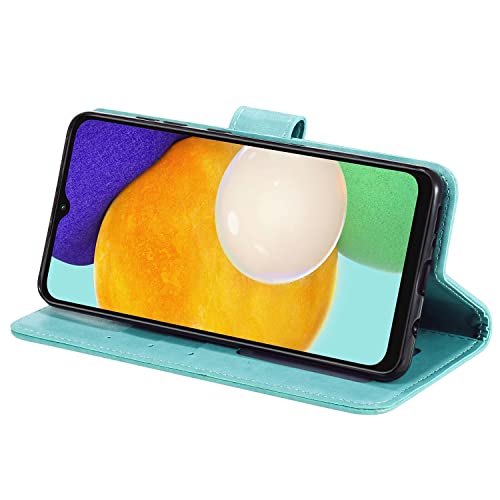 Samsung Galaxy A14 Case, Protective Samsung Galaxy A14 5G Wallet Phone Case Flip Shockproof PU Leather Card Holder Mandala Magnetic Stand Cover for Samsung Galaxy A14 4G/5G, Green