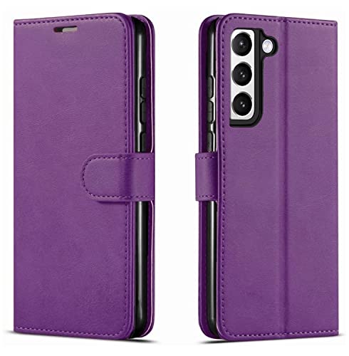 NWNK13 For Samsung Galaxy A34 5G Case Leather Wallet Book Flip Stand View Phone Cover with Card Holder Slots Compatible with Galaxy A34 (Purple)