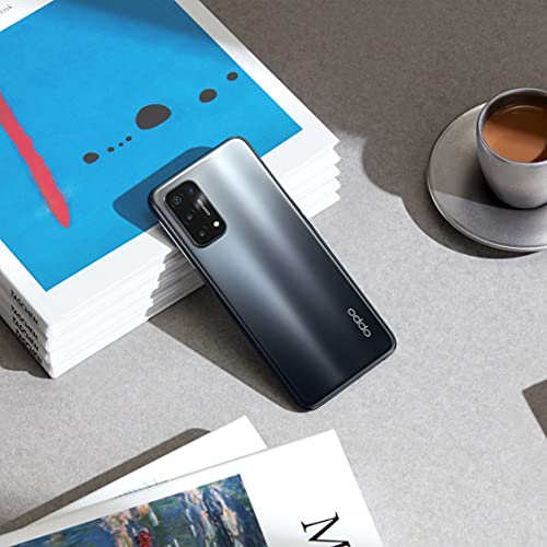 OPPO A74 5G - 6GB RAM and 128GB +Extendable Storage SIM Free Smartphone (6.5' Screen, 5000 mAh Battery, 48MP Quad Camera, 90Hz Refresh Rate) - Fluid Black