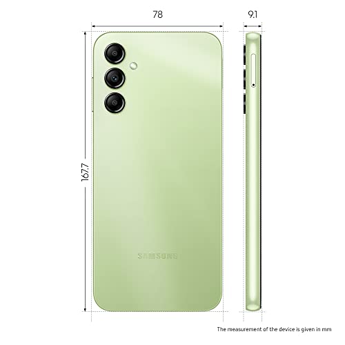 Samsung Galaxy A14 5G Mobile Phone 6.6 Inch Infinity-V screen 64GB Sim Free Smartphone, Light Green, 3Y Extended Manufacturer Warranty