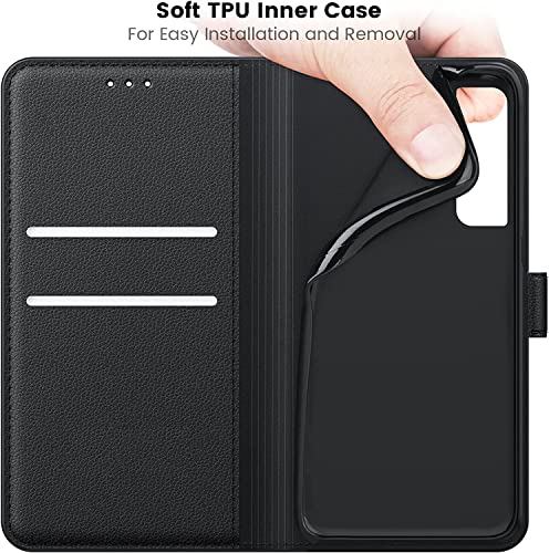 NWNK13 For Samsung Galaxy A34 5G Case Leather Wallet Book Flip Stand View Phone Cover with Card Holder Slots Compatible with Galaxy A34 (Purple)