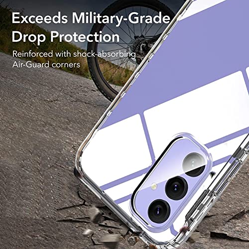 NWNK13 For Samsung Galaxy A54 5G Case Crystal Clear Slim Fit Front & Back 360° Case Built-in Screen Protector Transparent Full Body Silicone Gel Mobile Phone Cover for Samsung A54 (Clear)