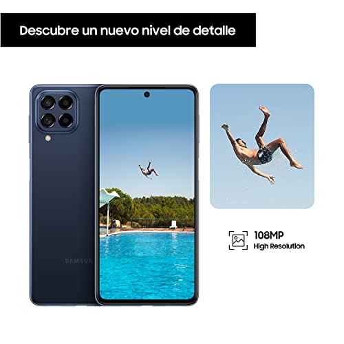 Samsung Galaxy M53 5G Mobile Phone SIM Free Android Smartphone 8GB RAM 128GB Storage Dark Blue [Amazon Exclusive]