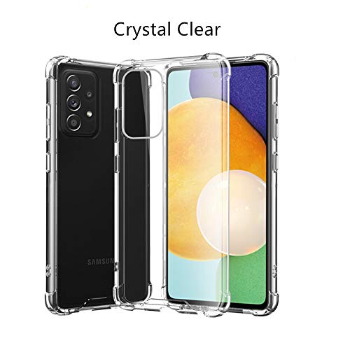 Compatible For Samsung Galaxy A52 and A52S Case, 4G 5G Totill Crystal Clear A52 Mobile Phone Cover, Protective funda, Ultra [thin Slim Fit], Smartphone Coque For A52 Phone Hülle-Transparent