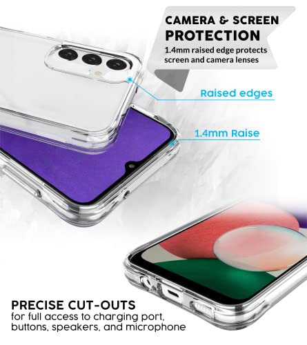 Case Collection for Samsung Galaxy A14 4G / A14 5G Case - Shockproof TPU and Clear PC Hybrid Cover | Anti-Scratch | Non-Yellowing Cases | Compatible with Samsung A14 Phone Case