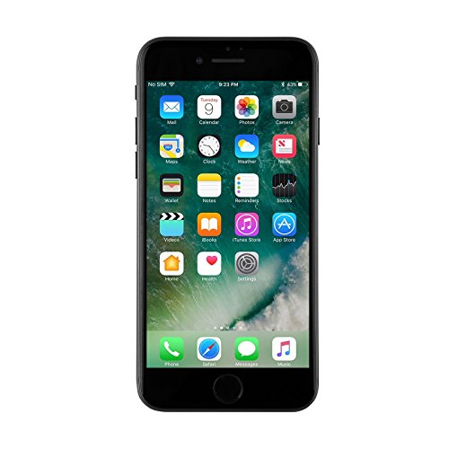 Apple iPhone 7 Smartphone (11.9 cm (4.7 Inch), iOS 10), 128 GB, jet black (Renewed)