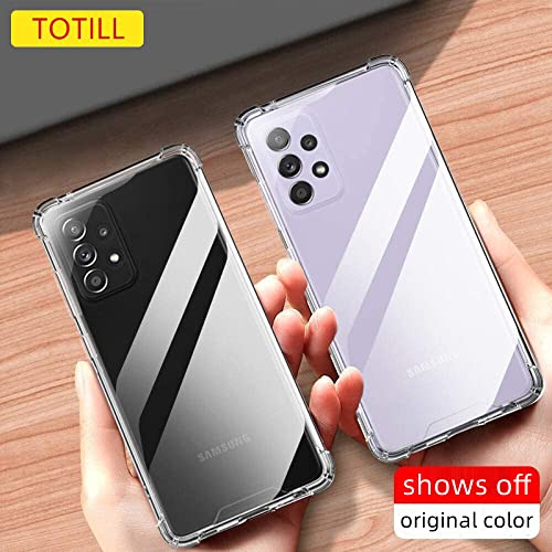 Compatible For Samsung Galaxy A52 and A52S Case, 4G 5G Totill Crystal Clear A52 Mobile Phone Cover, Protective funda, Ultra [thin Slim Fit], Smartphone Coque For A52 Phone Hülle-Transparent