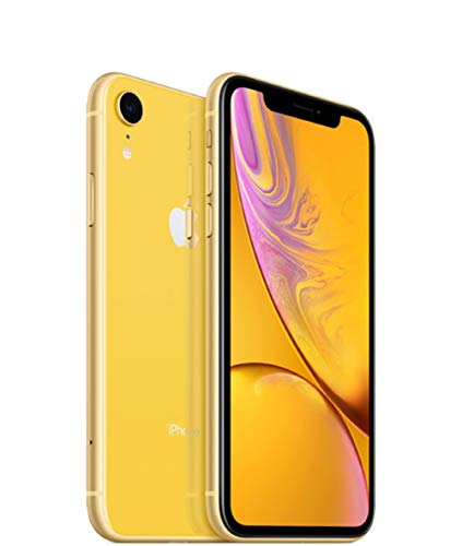 Apple iPhone XR, 128GB, Yellow - Fully Unlocked (Renewed)
