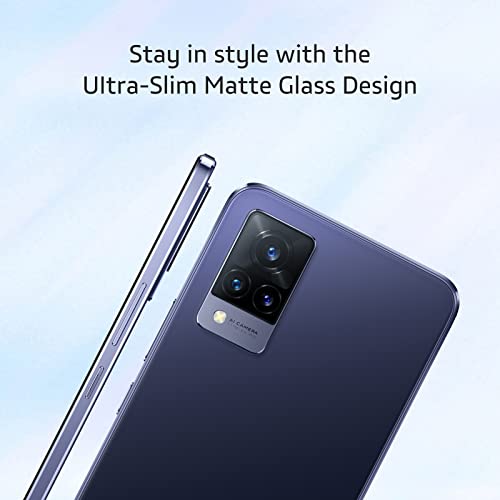 VIVO V21 5G Smartphone, 8GB + 128 GB Mobile Phone, 6.44’’ AMOLED FHD+ 90Hz, 64MP Triple Camera, 44MP OIS Super Night Selfie, 4000 mAh Battery, Dual SIM Phone(UK Version) Dusk Blue