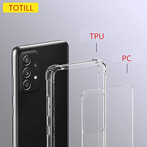 Compatible For Samsung Galaxy A52 and A52S Case, 4G 5G Totill Crystal Clear A52 Mobile Phone Cover, Protective funda, Ultra [thin Slim Fit], Smartphone Coque For A52 Phone Hülle-Transparent
