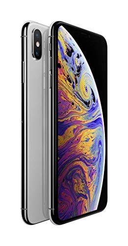 Apple iPhone XS Max, 256GB, Silver - Unlocked (Renewed)