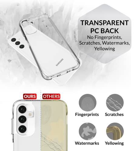 Case Collection for Samsung Galaxy A14 4G / A14 5G Case - Shockproof TPU and Clear PC Hybrid Cover | Anti-Scratch | Non-Yellowing Cases | Compatible with Samsung A14 Phone Case
