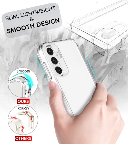Case Collection for Samsung Galaxy A14 4G / A14 5G Case - Shockproof TPU and Clear PC Hybrid Cover | Anti-Scratch | Non-Yellowing Cases | Compatible with Samsung A14 Phone Case