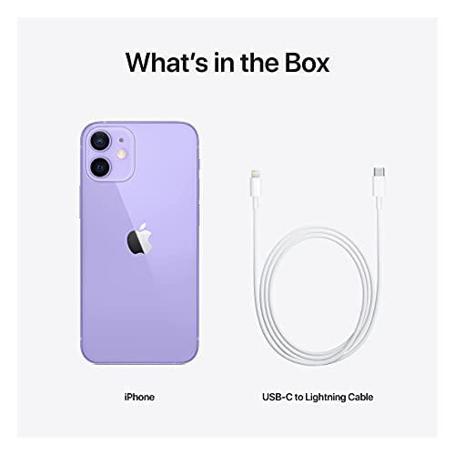 Apple iPhone 12 mini (128GB) - Purple (Renewed)