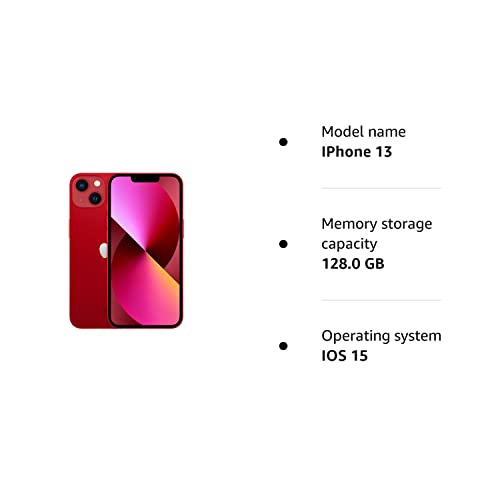 Apple iPhone 13, 128GB, Red (Renewed)