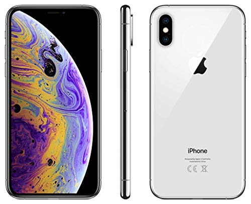 Apple iPhone XS, 64GB, Silver (Renewed)
