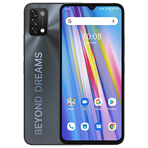 UMIDIGI A11 Mobile Phones (2023), Android 11 Smartphone SIM Free Unlocked,5150mAh Battery,6.52HD+Screen 64GB RAM/256GB Extension,16+8MP Camera 4G Dual SIM 3-Card Slots Face ID,UK Version(Black)