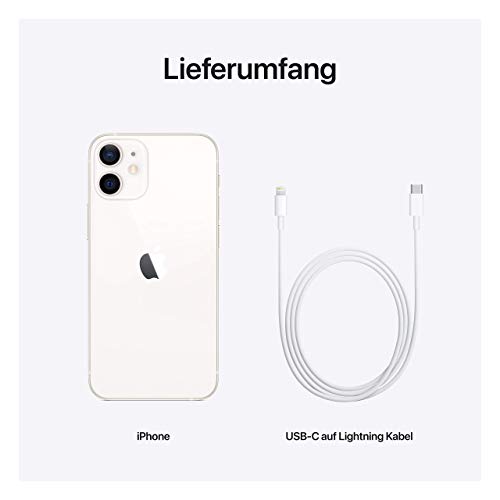 Apple iPhone 12 mini, 64GB, White - (Renewed)