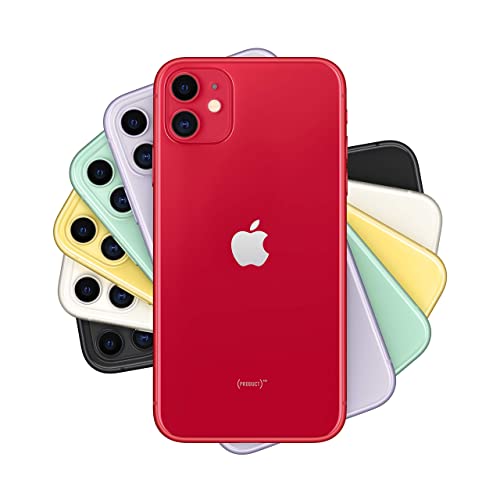 Apple iPhone 11, 64GB, Red (Renewed)